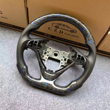 Load image into Gallery viewer, CZD Acura ILX/RDX blue flake forged carbon fiber steering wheel