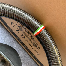 Load image into Gallery viewer, CZD autoparts For Maserati Granturismo 2007 2008 2009 2010 2011 2012 carbon fiber steering wheel with an Italian stripe