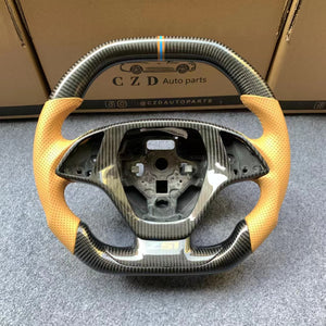 CZD autoparts For chevrolet corvette C7 2014 2015 2016 2017 2018 2019 carbon fiber steering wheel with perforated leather