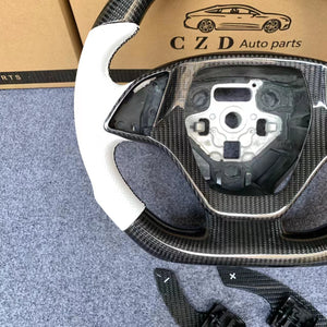 CZD autoparts For chevrolet corvette C7 2014 2015 2016 2017 2018 2019 carbon fiber steering wheel with paddle shifters