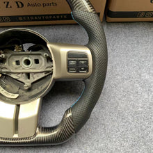 Load image into Gallery viewer, CZD autoparts For Jeep Wrangler 2014 carbon fiber steering wheel with blue stripe