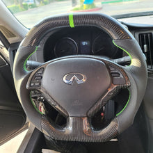 Load image into Gallery viewer, CZD 2012-2017 G37/ G25 /QX50 Carbon Fiber Steering Wheel