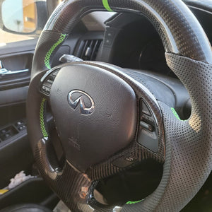 CZD 2012-2017 G37/ G25 /QX50 Carbon Fiber Steering Wheel