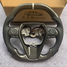 Load image into Gallery viewer, CZD Autoparts 8thgen Camry/2018-2022 Toyota Camry SE/XSE/LE/TRD carbon fiber steering wheel