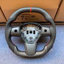 Load image into Gallery viewer, CZD Tesla model 3/model Y carbon fiber steering wheel