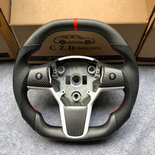 Load image into Gallery viewer, CZD Tesla model 3/model Y carbon fiber steering wheel