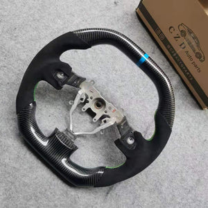 For 2008-2014 Subaru STI/WRX Carbon Fiber Steering Wheel