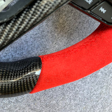Load image into Gallery viewer, CZD Camry XSE/TRD 2018/2019/2020/2021/2022/2023 Carbon Fiber steering wheel with red Alcantara