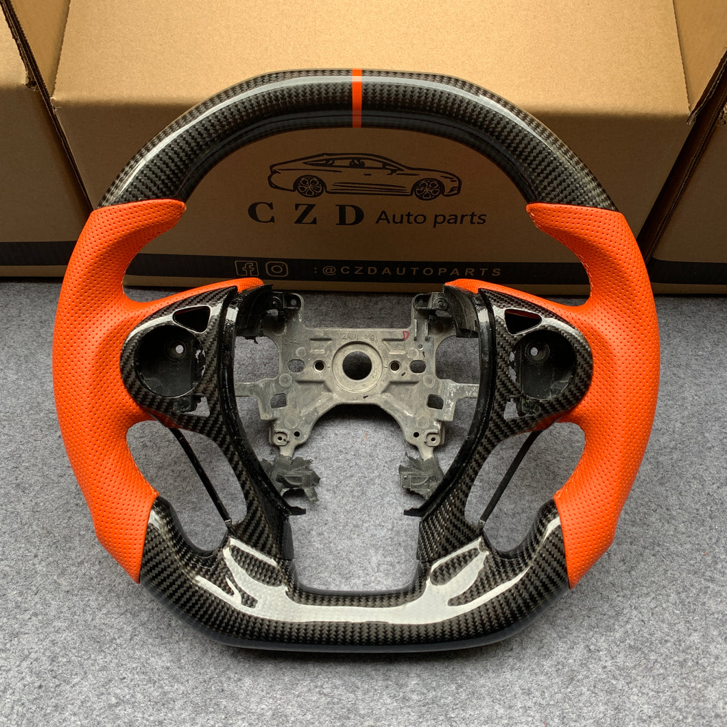 CZD 2013-2017 Honda 9th gen accord steering wheel with carbon fiber