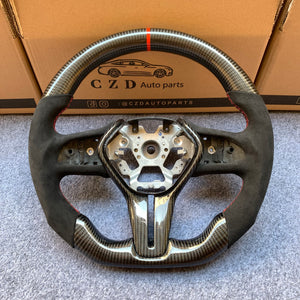 CZD 2017/2018/2019/2020 Infiniti Q60/Q50 carbon fiber steering wheel with Alcantara