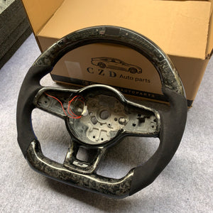 CZD Volkswagen Golf GTI MK7/MK7.5 carbon fiber steering wheel with LED design