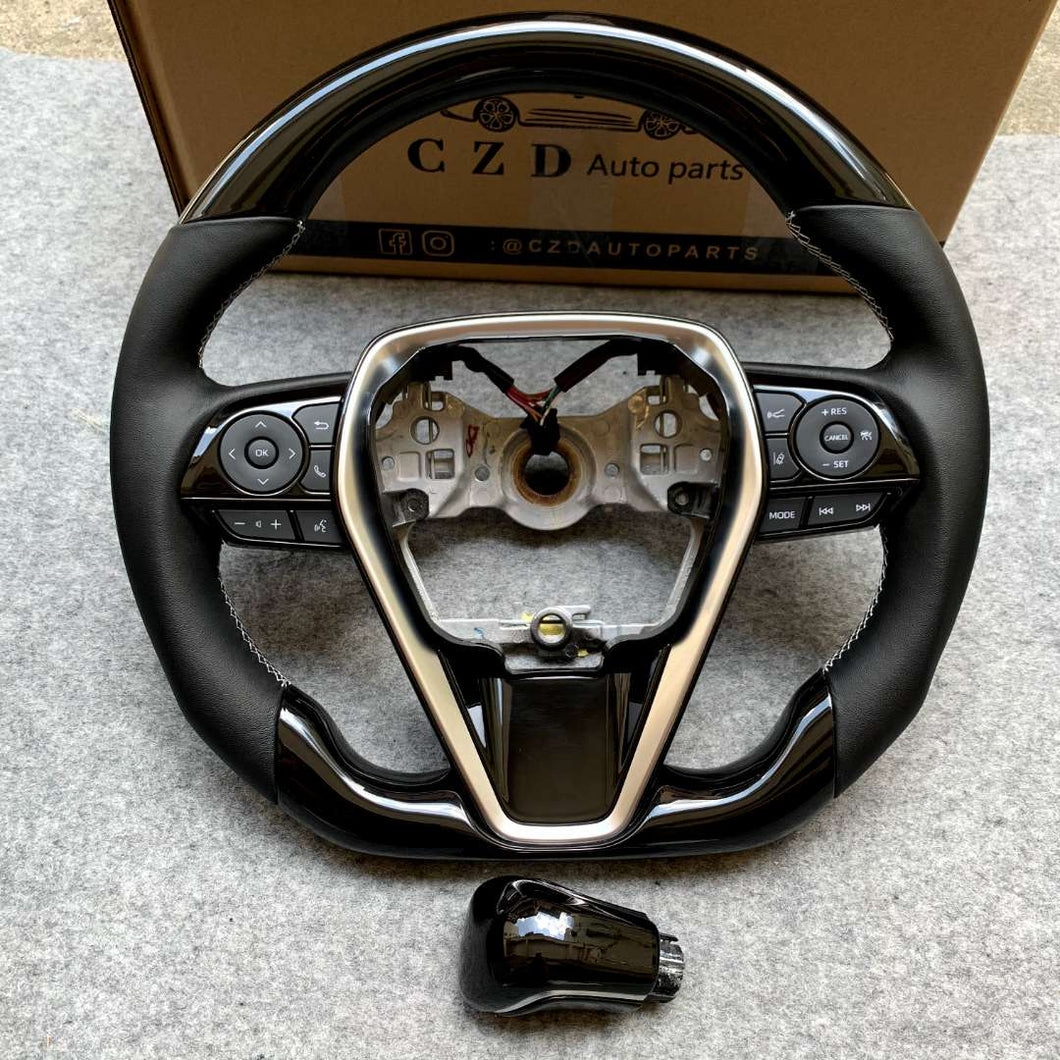 CZD 2018-2023 Toyota Camry xse/se/le/trd Piano black steering wheel