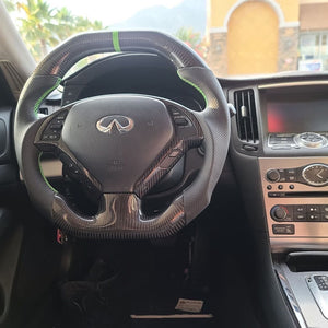 CZD 2012-2017 G37/ G25 /QX50 Carbon Fiber Steering Wheel