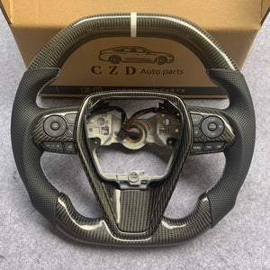CZD Autoparts 2018-2022 Toyota Camry SE/XSE/LE/TRD 8thgen Camry carbon fiber steering wheel