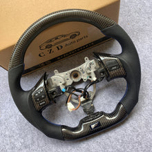 Load image into Gallery viewer, CZD Lexus IS250 IS350 Carbon fiber steering wheel with Blue Sports Badge