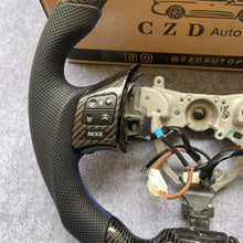 Load image into Gallery viewer, CZD Lexus IS250 IS350 Carbon fiber steering wheel with Blue Sports Badge