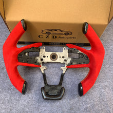 Load image into Gallery viewer, CZD- 2016-2021 Honda civic seden/FK7/FK8/10th gen civic carbon fiber steering wheel with F1 shape