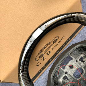 CZD Focus MK3 2015/2016/2017/2018 carbon fiber steering wheel with LED
