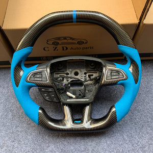 CZD Focus MK3 2015/2016/2017/2018 carbon fiber steering wheel