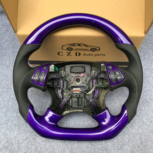 CZD 2004-2006 Acura TL Type R custom steering wheel with Purple carbon fiber