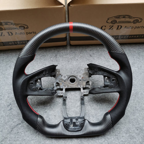 CZD  honda fk8 steering wheel with carbon fiber