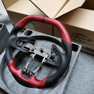 CZD Racing Spec Steering Wheel 2016+ Honda Civic Si / Type-R with Matte Carbon fiber design