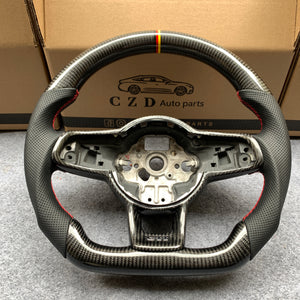 carbon fiber steering wheel-CZD Fit for Volkswagen Golf7 GTI/MK7 2015-2019