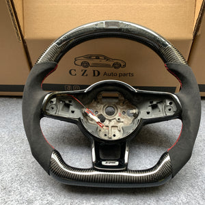 carbon fiber steering wheel fit for Volkswagen Golf7 GTI/MK7 2015-2019-CZD