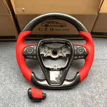 Load image into Gallery viewer, CZD Autoparts 2018-2022 Toyota Camry SE/XSE/LE/TRD 8thgen Camry carbon fiber steering wheel