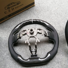 Load image into Gallery viewer, CZD 370Z steering wheel with carbon fiber with White stripe