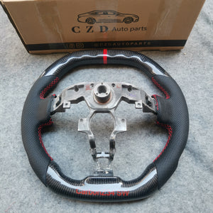 CZD Infiniti FX FX35 FX37 FX50 2009/2010/2011/2012/2013/2014/2015/2016/2017 carbon fiber steering wheel with logo