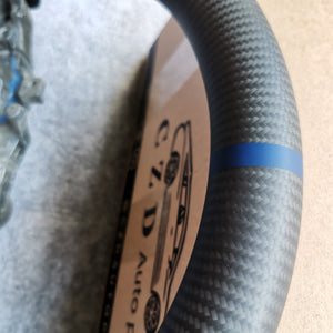 CZD Scion IQ carbon fiber steering wheel with matte carbon fiber