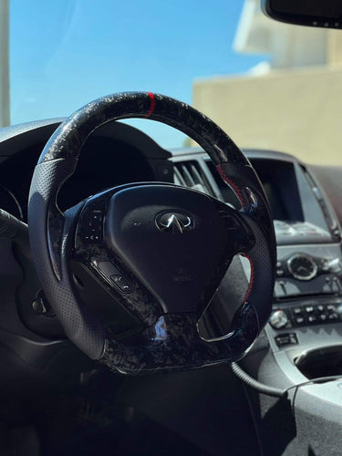 CZD 2012-2017 G37/ G25 /QX50 Carbon Fiber Steering Wheel