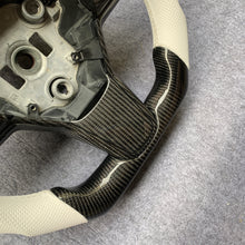 Load image into Gallery viewer, Custom For Tesla model 3 steering wheel with real carbon fiber from CZD