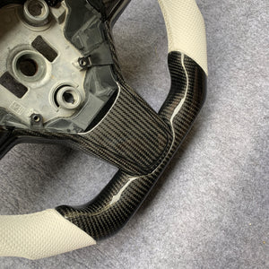 Custom For Tesla model 3 steering wheel with real carbon fiber from CZD