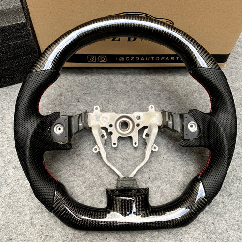 For 2008-2014 Subaru STI/WRX Carbon Fiber Steering Wheel