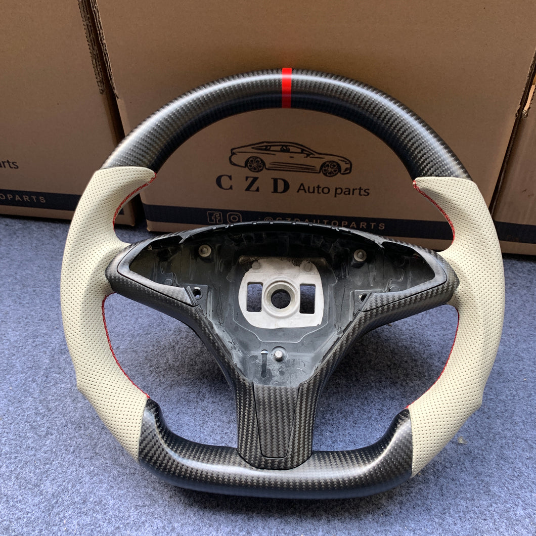 CZD-Tesla model S/X carbon fiber steering wheel