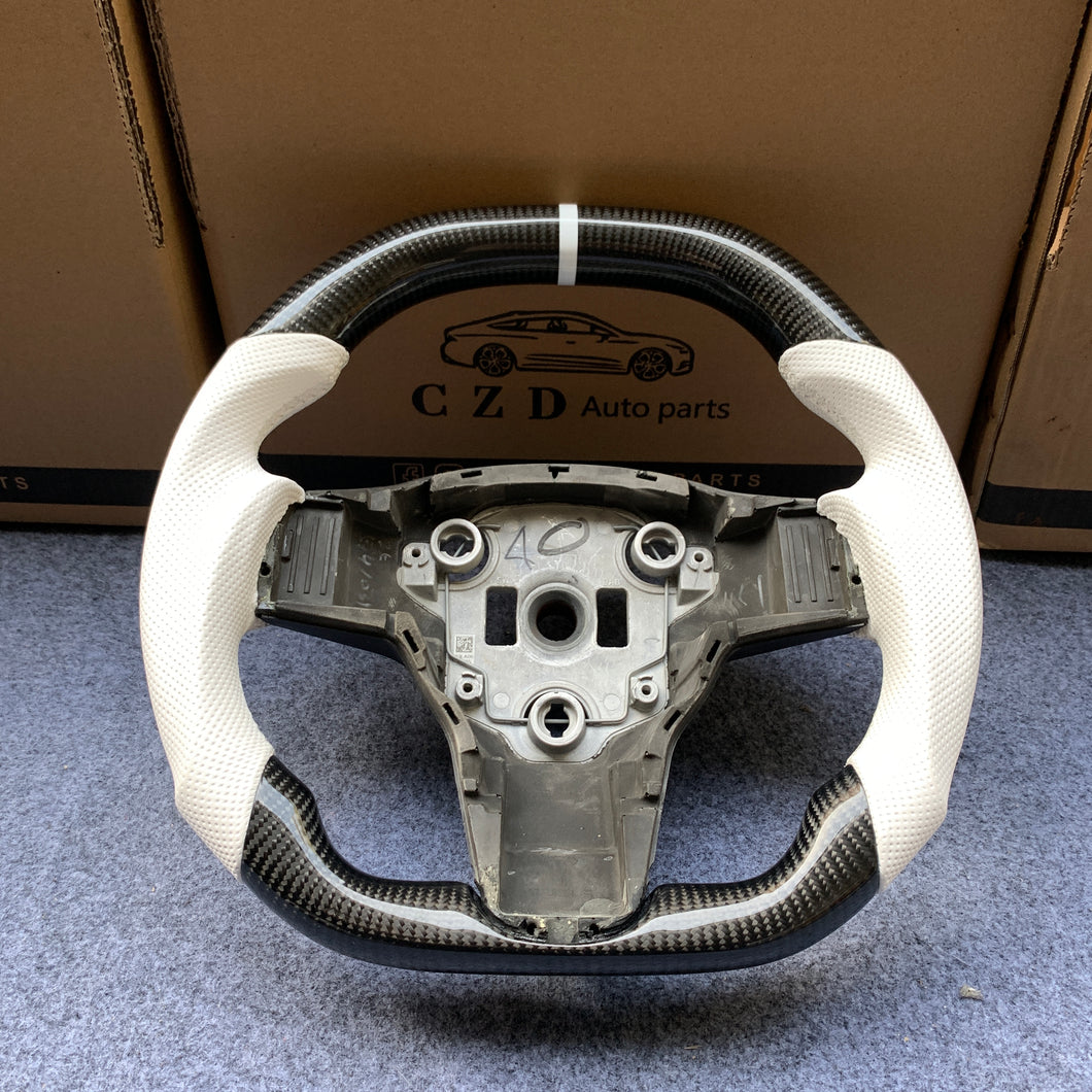 CZD Tesla model 3/model Y carbon fiber steering wheel
