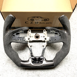 CZD- 2016-2021 Honda civic seden/FK7/FK8/10th gen civic carbon fiber steering wheel with F1 shape