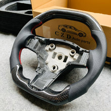 Load image into Gallery viewer, Hot Selling Flat top Tesla Model 3 Model Y Steering wheel core with Real carbon fiber