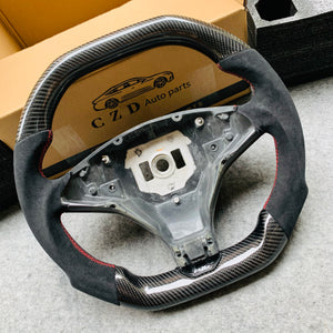 Tesla model S racing car steering wheel with real carbon fiber from CZD