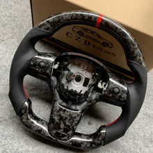 Load image into Gallery viewer, CZD Racing car for Tesla Model 3 Forged Carbon Fiber steering wheel