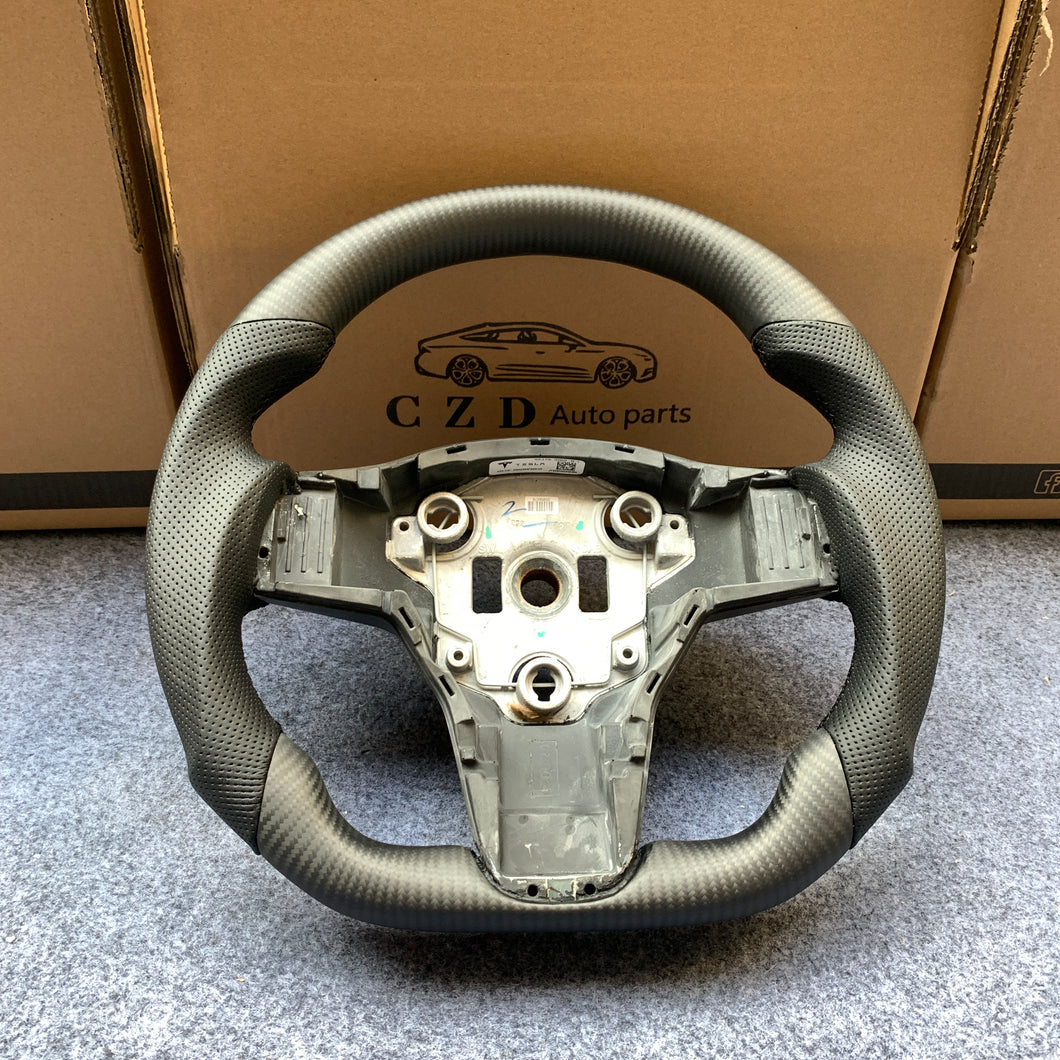 CZD Tesla model 3/model Y carbon fiber steering wheel