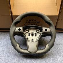 Load image into Gallery viewer, CZD Tesla model 3/model Y carbon fiber steering wheel