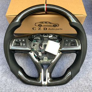 Customied For Maserati Ghibli / GT /Quattroporte/ Levante Steering wheel with Carbon fiber