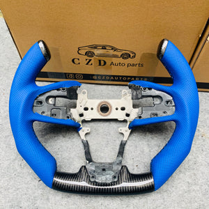 CZD- 2016-2021 Honda civic seden/FK7/FK8/10th gen civic carbon fiber steering wheel with F1 shape