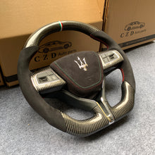Load image into Gallery viewer, Customied For Maserati Ghibli / GT /Quattroporte/ Levante Steering wheel with Carbon fiber