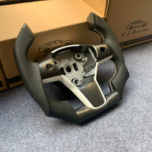 Load image into Gallery viewer, CZD Tesla model 3/model Y carbon fiber steering wheel