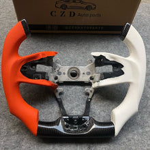 Load image into Gallery viewer, CZD- 2016-2021 Honda civic seden/FK7/FK8/10th gen civic carbon fiber steering wheel with F1 shape