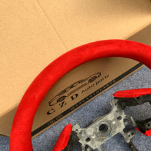 Load image into Gallery viewer, CZD Honda FK8/Civic/FK7 2016/2017/2018/2019/2020/2021 steering wheel with full red Alcantara